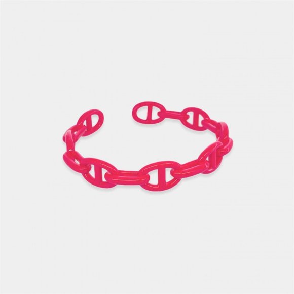 NEW Enamel Lavender Mariner Chain Cuff Bracelet - Picture 2 of 10